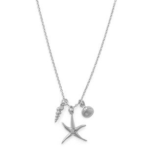 🐚 Sea Life Necklace in Sterling Silver